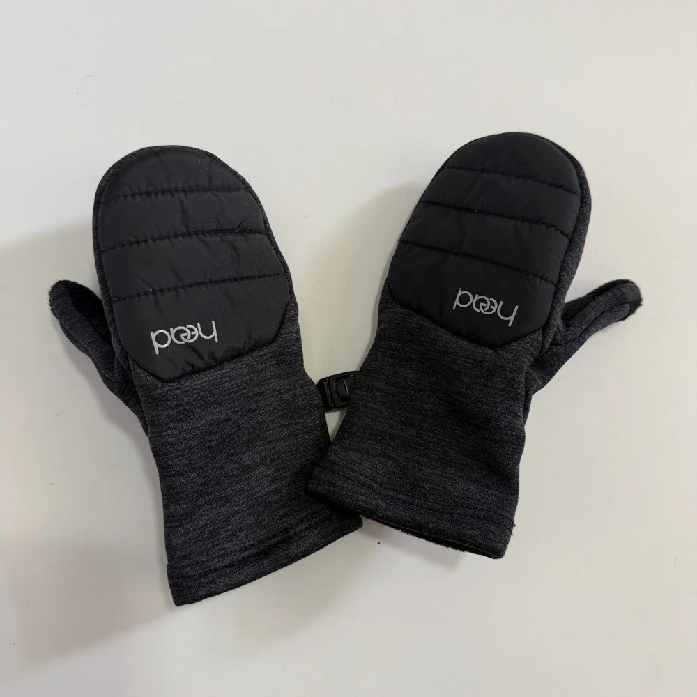 HEAD Kids Black Mittens Gloves Toddler Sz XS Lined Winter Outdoors
